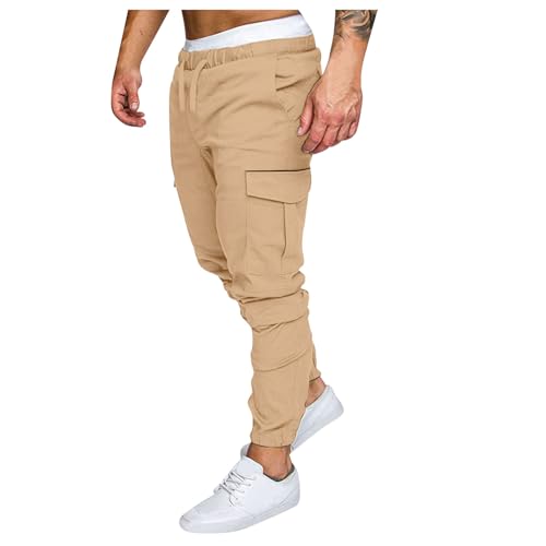 Pantalones cargo para hombre Y2K Streetwear con bolsillo lateral Comfort Fit Casual Jogger Cargo Jeans Pantalones de entrenamiento para hombre Pantalones largos de trabajo para hombre Pantalones de