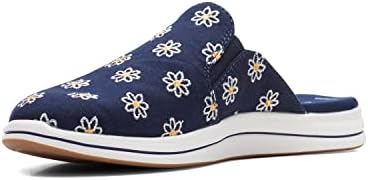 Clarks Breeze Shore Mule, Navy Floral Canvas, 8 Medium | Image 5