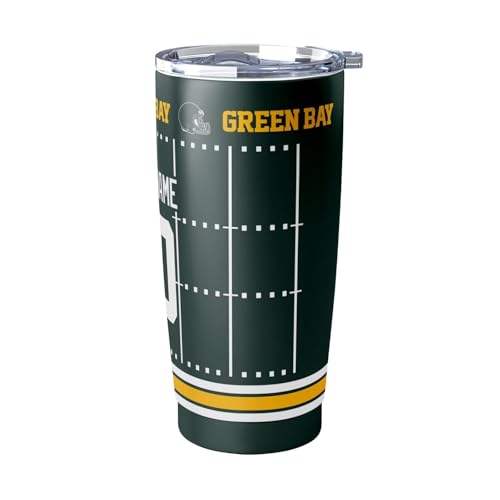 Image of ANTKING Green Bay Tumbler 20 oz Travel Coffee Cup for Men Women Boy Custom Name Number Gifts