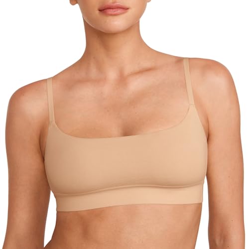 INLYRIC Women's Cotton Bralette - Wireless Unlined Sleep Comfortable Seamless Cami Bra