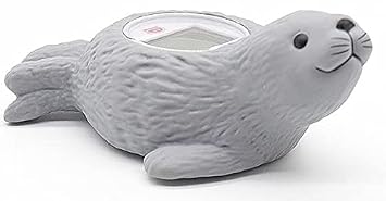Amazon Com Termometro De Leon Marino Para Banera De Bebe Para Bebe Con Indicador De Seguridad De Temperatura Gris Bebes