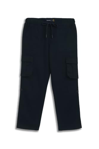 Image of Allen Solly Boys' Cotton Cargo Trousers | Multi-Pocket Design | Regular Fit | Comfort Wear | Casual & Outdoor Style