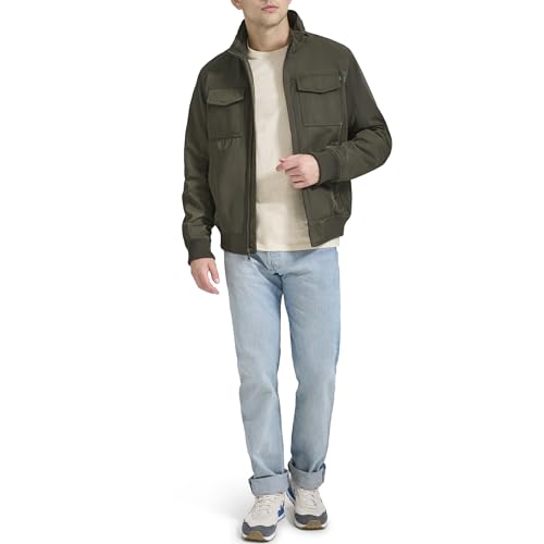 Image of DOCKERS Men's Quilted Lined Flight Bomber Jacket