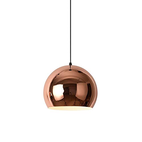 Suspension luminaire salle à manger et comptoir bar au design miroir industriel