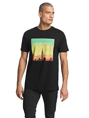 Mister Tee Herren City of Dreams Tee T-Shirt, Black, XXL