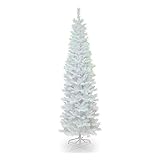 National Tree Company Artificial Christmas Tree, White Tinsel, Includes Stand, 6 feet