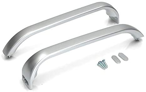 VIOKS Set Di 2 Maniglie Per Frigorifero, Ricambio Per Bosch 00369542, Con Coperchi E Viti, Maniglia Per Frigorifero, Congelatore, Combinazione - Foto 7