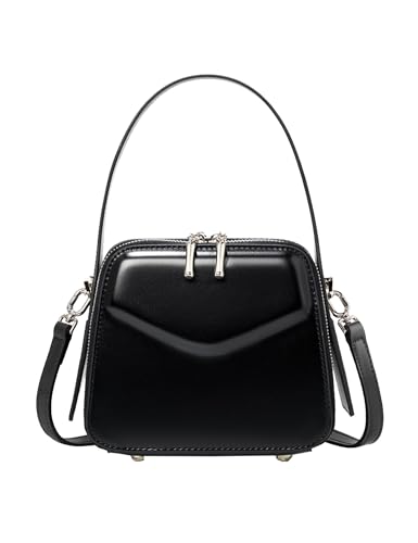 Leather Crossbody Bags for Women Shoulder Bag Genuine Leather Purse Cross Body Handbag Multiple Pockets