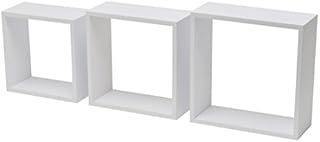 DURAline Three Shelving Cubes-Black, Wood, 30 x 12 x 30 cm