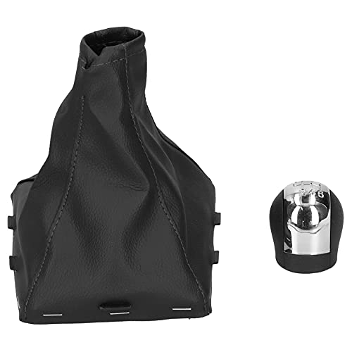BIKING Pomo de Cambio de Marchas de 6 velocidades para Coche, pomo de Cambio de Marchas de 6 velocidades con Polaina Compatible con Opel Vauxhall Vectra C/Vectra B/Corsa/Astra 2002-2005 Cover