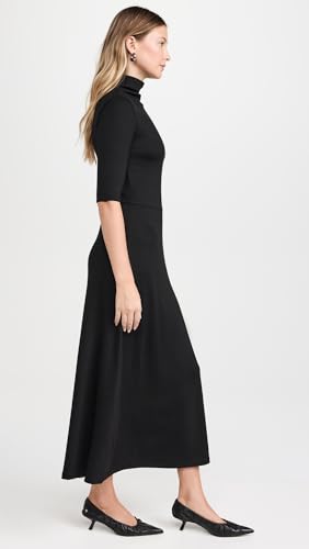 Vince Women's Elbow Sleeve Turtleneck Dress4