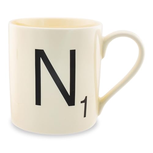 N Scrabble Alphabet Mug Coffee Hot Beverage Cup