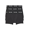 Calvin Klein Calzoncillos tipo bóxer elásticos de algodón para hombre (3 unidades)
