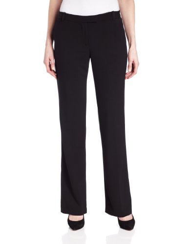 Calvin Klein Women's Slim Fit Dress Pant (Standard and Plus), Black, 12