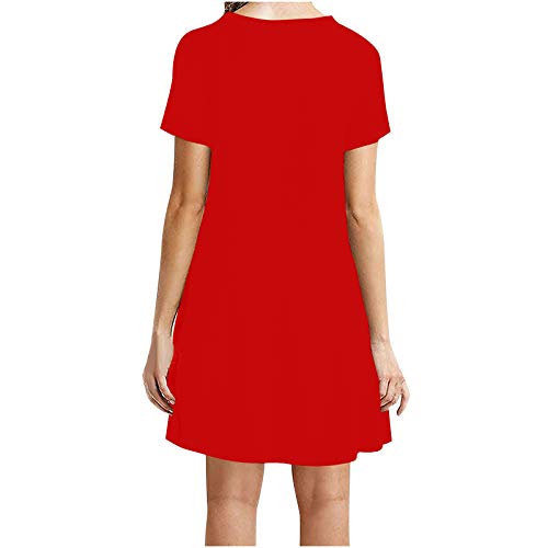 Robe pour rendez-vous et sorties élégante avec manches courtes et col rond
