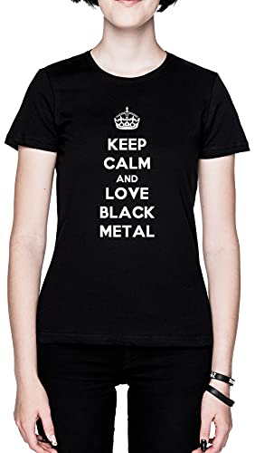 T-shirt Black Metal femme noir en taille 3XL haut mode alternative