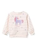 Sudadera para bebé niña, con patrón a rayas y estampado de flores