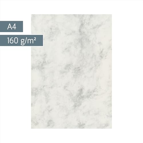 Brunnen Multifunktions-Universalpapier, A4, 160 g/qm, grau/marmoriert