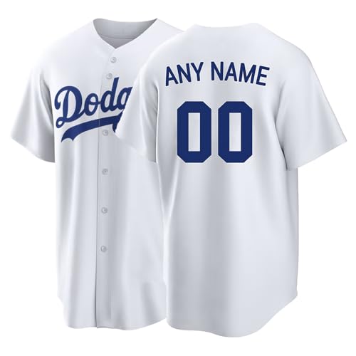 Personalized Baseball Jersey Customizable with Player Name and Number for Adult and Youth