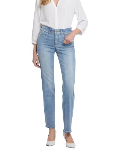 Outfits for Women Over 50: Fashion Tips That Make You Feel Like Yourself Again 15 NYDJ Women's Marilyn Straight Denim Jeans, Biscayne, 8