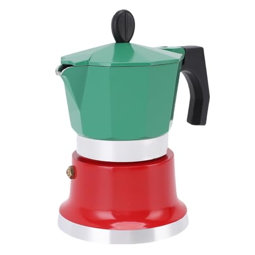 Maker Espresso in Piano Cottura, Pentola Mok da 3 Tazze con Valvola di Sicurezza, Caffettiera in Induzione Mok, Produce un Vero caffè Italiano, la capacità di 150 Ml