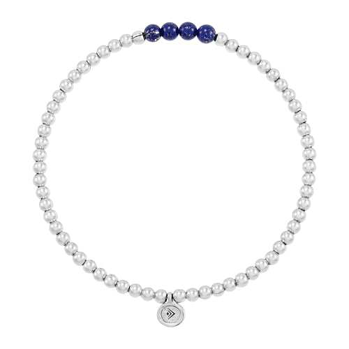 Silpada 'Loyalty' Natural Lapis Lazuli Stretch Bracelet in Sterling Silver, 6.75" (4mm)2