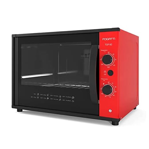 Forno Elétrico, para Bancada, Fogatti Top60 60 Litros Vermelho 110V