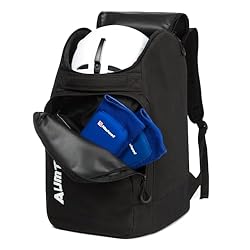 AUMTISC Mochila para Botas de esquí Bolsas de esqu...: TAMAÑO DE LA BOLSA DE ESQUÍ: 20 * 11 * 12 pulgadas, volumen 3570 pies cúbicos. es lo suficientemente grande como para guardar botas, cascos, gafas, ropa, objetos de valor y más. Si tiene mucho equipo para almacenar y transportar, esta bolsa seguramen...