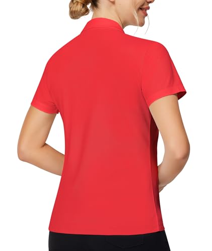 Image of Casei Womens Shorts Sleeve Polo Golf Shirts Quick Dry UPF 50+ Tennis Pickleball Top Collared Casual Work Athletic Shirts