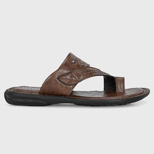 Image of Centrino Men's Slippers | Kolhapuri Style Chappals with Soft Cushioned Footbed | Comfortable & Durable | Traditional Yet Stylish Footwear for Men (9541)