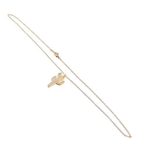 Colar com pingente de cacto da Amosfun com pingente elegante para decoração de festa tropical femini