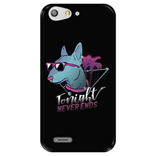 Hapdey Funda Negra para [ ZTE Blade V6 - D6 - X7 ] diseño [ Esta Noche Nunca Termina ] Carcasa Silicona Flexible TPU