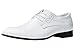 Dress Shoes for Men Pointed Toe Classic Patent Leather Lace Up Oxford White 11 US