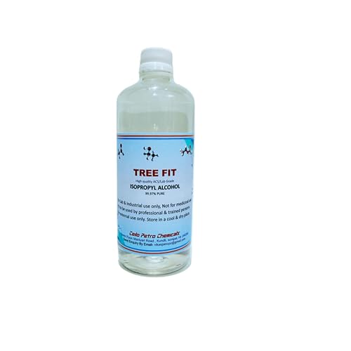 Image of IPA Iso-Propyl Alcohol 99.9% [(CH3)2-CH-OH] CAS: 67-63-0 Pack of 4000 ML | Pack of 8 | (500 ML X 8 = 4000 ML)