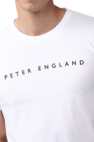 Image of Peter England Men's Solid Slim Fit T-Shirt