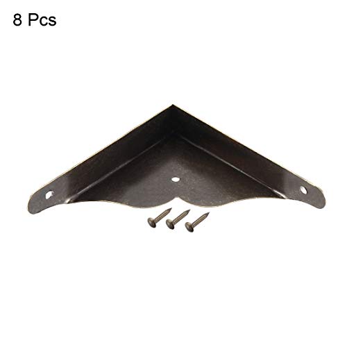 sourcing map Schreibtisch Eckenschutz Tischkantenschutz Abdeckung Metall 39 x 39 x 8mm-8St