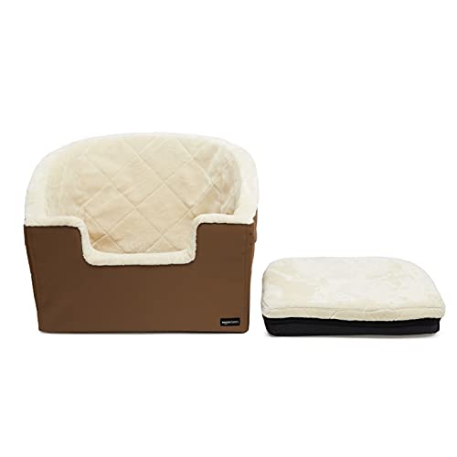 Amazon Basics Rehausseur de voiture pour animal de compagnie, Grande taille, 45,7 x 55,8 x 40,6 cm, brun clair – vue 3