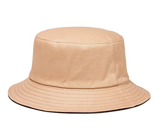 Image of Quanhaigou Bucket Hats Unisex Summer Travel Beach Fisherman Cap for Men Women Teens (Plain Khaki Black)
