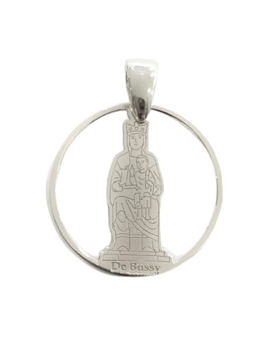 Médaille de Leyre en argent sterling anti-ternissement et nacre 25