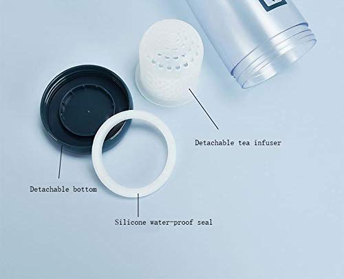 CherryBox 3D Bear shape cap | Tea Cup with removable bottom Infuser - 350 ml | Random colour - 1 pc 1