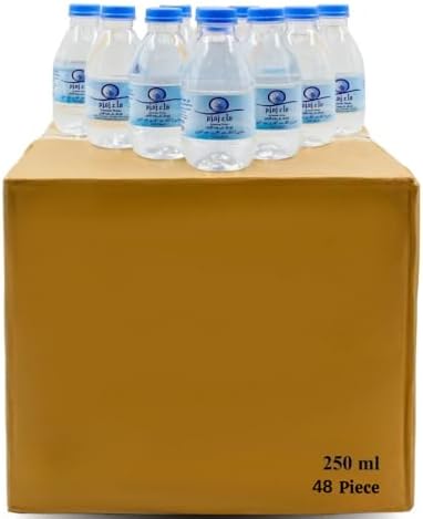 Zamzam Drinking Water Pack of 48 x 8.5fl oz (250 ml) - From Mecca Saudi Arabia, Organic Zamzam For Ramadan and Umrah