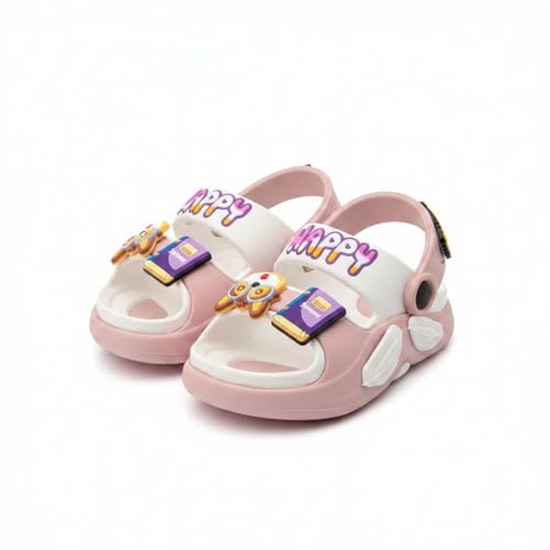 Image of GLJ Kids Comfort Clogs Sandals for Boy and Girl, 1 to 14 Years, Two-Strap Design, Easy to Wear Slip On, Dust and Waterproof, 1100