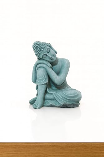 Image of Aquarium Ancient Thinking Buddha Statue for Fish Tank Decorations and Home Decor Natural Looking