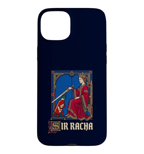 Carcasa para iPhone 15 Plus Sir Racha Caballero Medieval Divertido Salsa Picante Juego de Palabras Sriracha