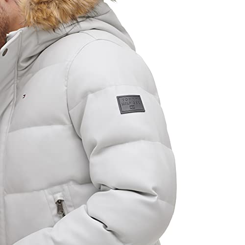 Image of Tommy Hilfiger Men's Arctic Cloth Quilted Snorkel Bomber Jacket (Standard and Big & Tall)
