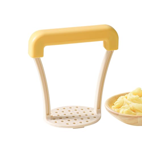 Triturador de patatas, herramienta trituradora de frijoles | Agarre antideslizante, resistente, ergonómico, apto para lavavajillas, prensa trituradora de 5.12 pulgadas para cocinar verduras y aguacate
