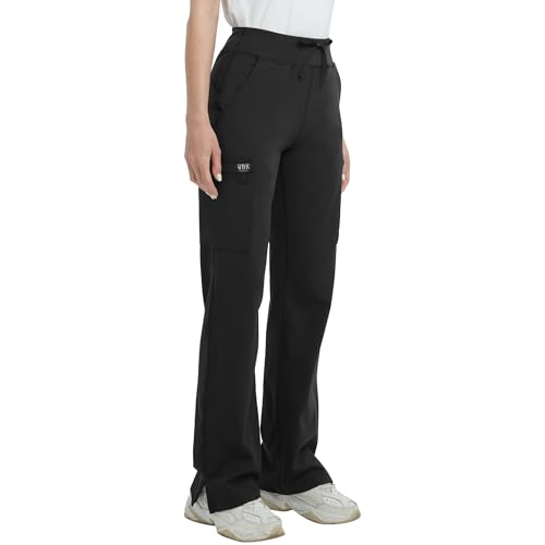 QBK High Rise Yoga Scrub Pants Women - Straight...