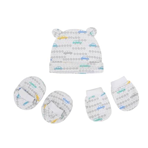 Newborn Hat Mitten Sock Baby Beanies Preemie Cotton Hats for Baby Boys Girls 0-6 Months2