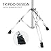 2 Pack Boom Cymbal Stand, Adjustable Cymbal Stand for Drum Hardware Percussion Mount Holder Gear Set Drum Hardware Set for Mounting Crash, Ride, Splash Cymbals, Double Braced Legs with Rubber Feet