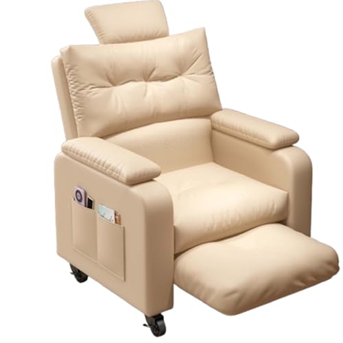 Genérico Sillones Relax Manual, Sofa Cama con Reposacabezas Y Reposapiés, Giratorio, Sillón De Masaje Reclinable, Butaca De Relax Descanso, para Dormitorio, Salón Y Home